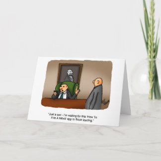 Funny Business Humor Wenskaart Kaart