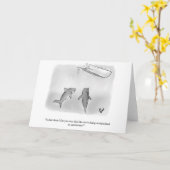 Funny Business Marketing Humor Blank Wenskaart Kaart (Gele Bloem)