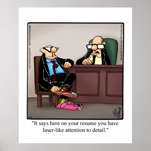 Funny Business Office Humor Poster (Voorkant)