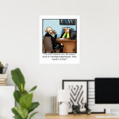 Funny Business Office Humor Poster (Thuiskantoor)