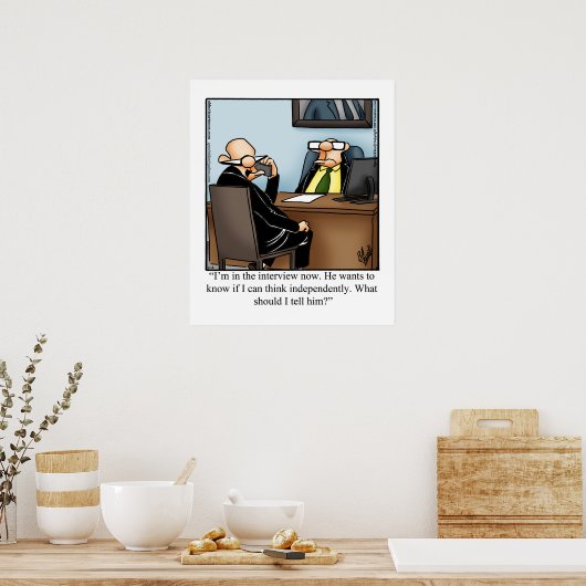 Funny Business Office Humor Poster (Keuken)