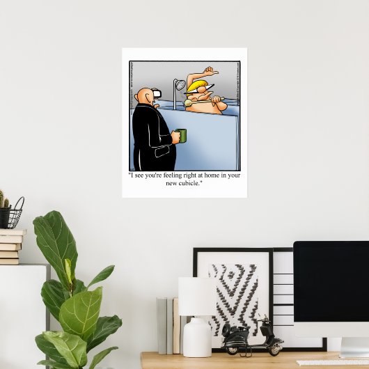 Funny Business Office Humor Poster (Thuiskantoor)