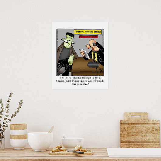 Funny Business Office Humor Poster (Keuken)