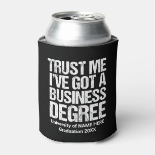 Funny Business School Afstuderen Custom College Blikjeskoeler
