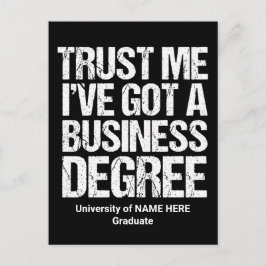 Funny Business School Afstuderen Custom College Briefkaart
