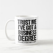 Funny Business School Afstuderen Custom College Koffiemok (Links)