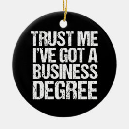 Funny Business School Afstuderen MBA-graad Keramisch Ornament