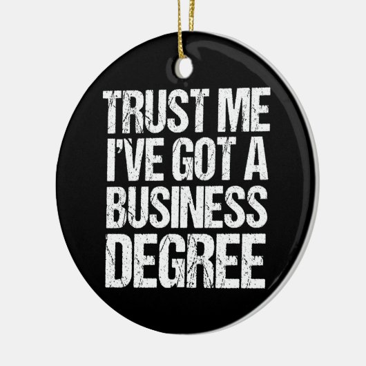 Funny Business School Afstuderen MBA-graad Keramisch Ornament (Links)