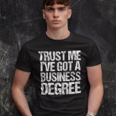 Funny Business School Afstuderen MBA-graad T-shirt
