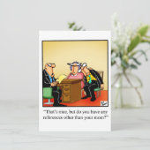 Funny Business School Graduation Invitations Kaart (Staand voorkant)