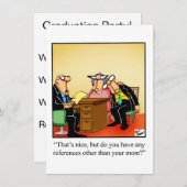 Funny Business School Graduation Invitations Kaart (Voorkant / Achterkant)