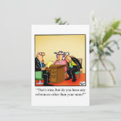 Funny Business School Graduation Invitations Kaart (Staand voorkant)