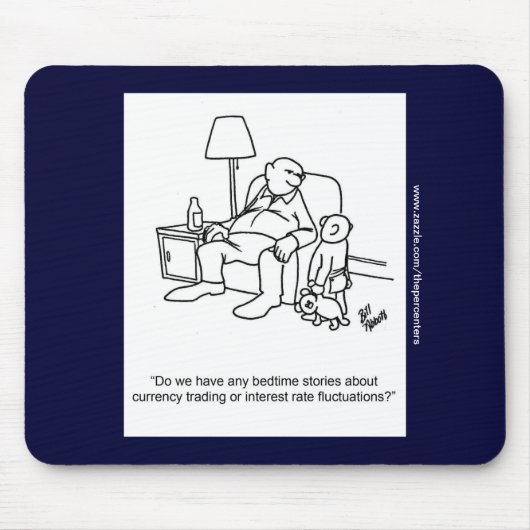 Funny Business Stock Market Mousepad Gift Muismat (Voorkant)