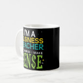 Funny Business Teacher Coffee Mok Professor Gift (Voorkant links)