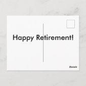 Funny Business Terms of Retirement Briefkaart (Achterkant)