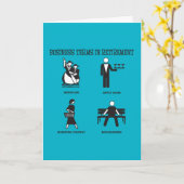 Funny Business Terms of Retirement Kaart (Gele Bloem)