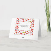 Funny Busy Little Bumble Bee Pattern Cute Kaart (Achterkant)