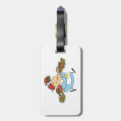 Funny Busy Waitress Overworked Server Bagagelabel (Achterkant verticaal)