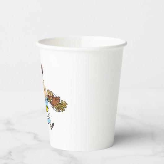 Funny Busy Waitress Overworked Server Papieren Bekers (Links)