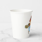 Funny Busy Waitress Overworked Server Papieren Bekers (Rechts)