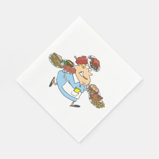 Funny Busy Waitress Overworked Server Servet (Hoek)