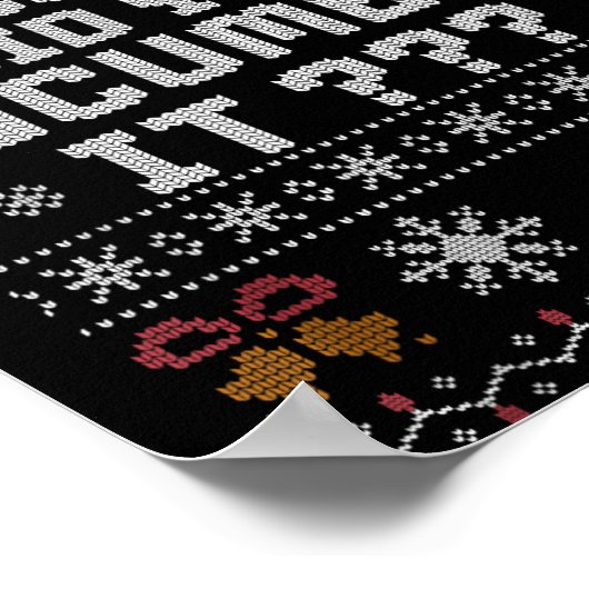 Funny But Did You Doent It Holiday Office Ugly Chr Poster (Hoek)