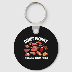 Funny Butcher for Men Animal Slaughter Meat Sleutelhanger