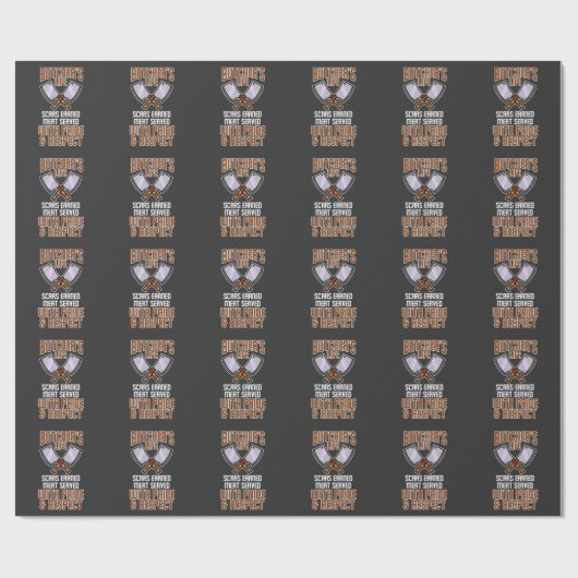 Funny Butcher Life Meat Server Sause Lover Cadeaupapier (Vlak)