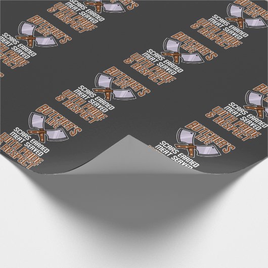 Funny Butcher Life Meat Server Sause Lover Cadeaupapier (Hoek)