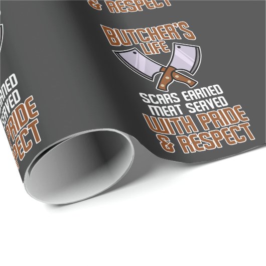 Funny Butcher Life Meat Server Sause Lover Cadeaupapier (Rol Hoek)