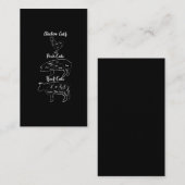 Funny Butcher Vlees van kippen Varkens Rundvlees Visitekaartje (Voorkant / Achterkant)