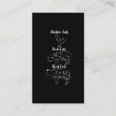 Funny Butcher Vlees van kippen Varkens Rundvlees Visitekaartje (Voorkant)