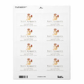 Funny Butt Nugget Boerderij Coop Egg Karton Label (Full Sheet)