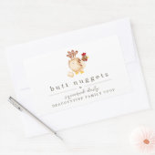 Funny Butt Nugget Farm Coop Egg Carton Label (Envelop)