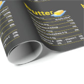 Funny Butter Nutrition Feit Food Fat Humor Cadeaupapier (Rol Hoek)