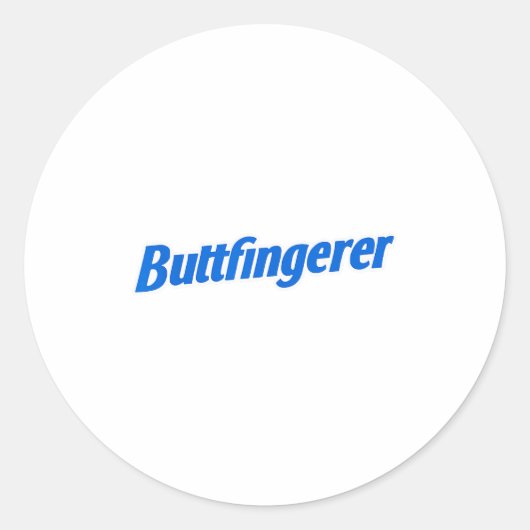 Funny Buttfingerer Tee Butt Fingerer Halloween Emb Ronde Sticker (Voorkant)