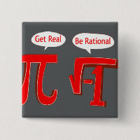 Funny Button "Word echt - wees rationeel"