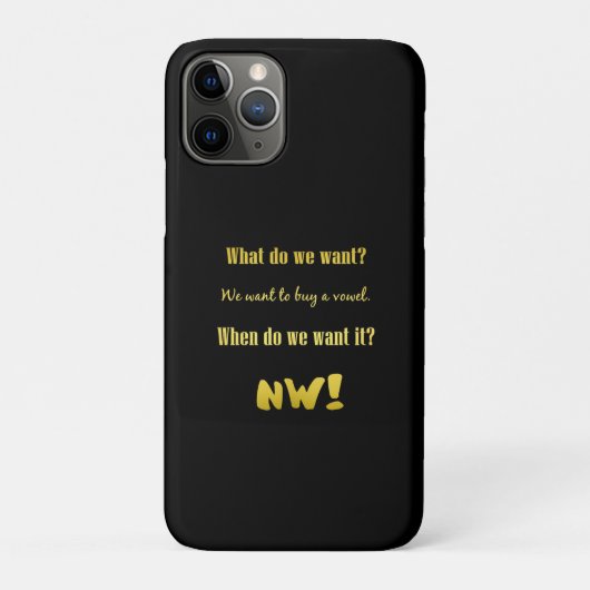 Funny Buy a Vowel — Now! Case-Mate iPhone Case (Achterkant)