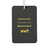 Funny Buy a Vowel — Now! Luchtverfrisser (Achterkant)