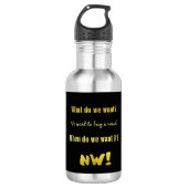 Funny Buy a Vowel — Now! Waterfles (Voorkant)