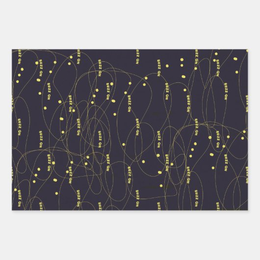 Funny Buzz over Rock Gekke Humor Black Kerstmis Inpakpapier Vel (Voorkant)