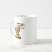 Funny Buzzard Lawyer Joke Cartoon Koffiemok (Voorkant links)