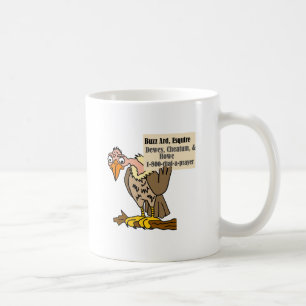 Funny Buzzard Lawyer Joke Cartoon Koffiemok