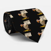 Funny Buzzard Lawyer Joke Cartoon Stropdas (Opgerold)