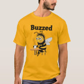 Funny Buzzed Bee T-shirt (Voorkant)