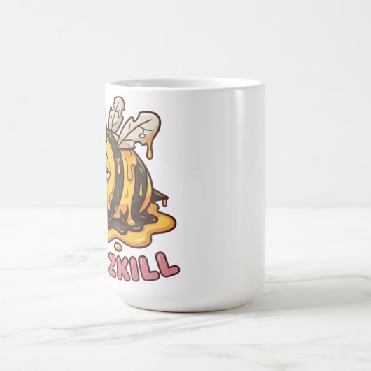 Funny Buzzkill Tired Bee Coffee Mug Koffiemok (Center)