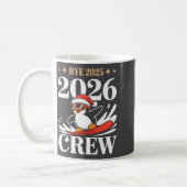 Funny Bye 2025 2026 Crew New Year Friends Squad Koffiemok (Links)