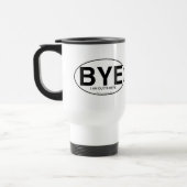 Funny BYE Euro Sticker Style Snarky Design Reisbeker (Links)