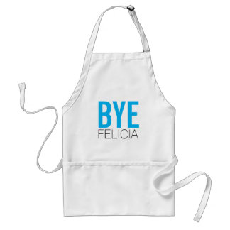 Funny BYE Felicia in Blue Standaard Schort