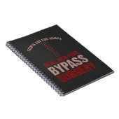 Funny Bypass Open Heart Surgery Recovery Gift Notitieboek (Rechterzijde)
